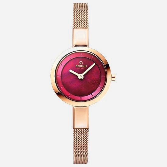 展示品　OBAKU　腕時計　ブランド　2本セット　未使用　美品　ペア まるでジュエリー”デンマーク発「オバク」の華奢ストラップ